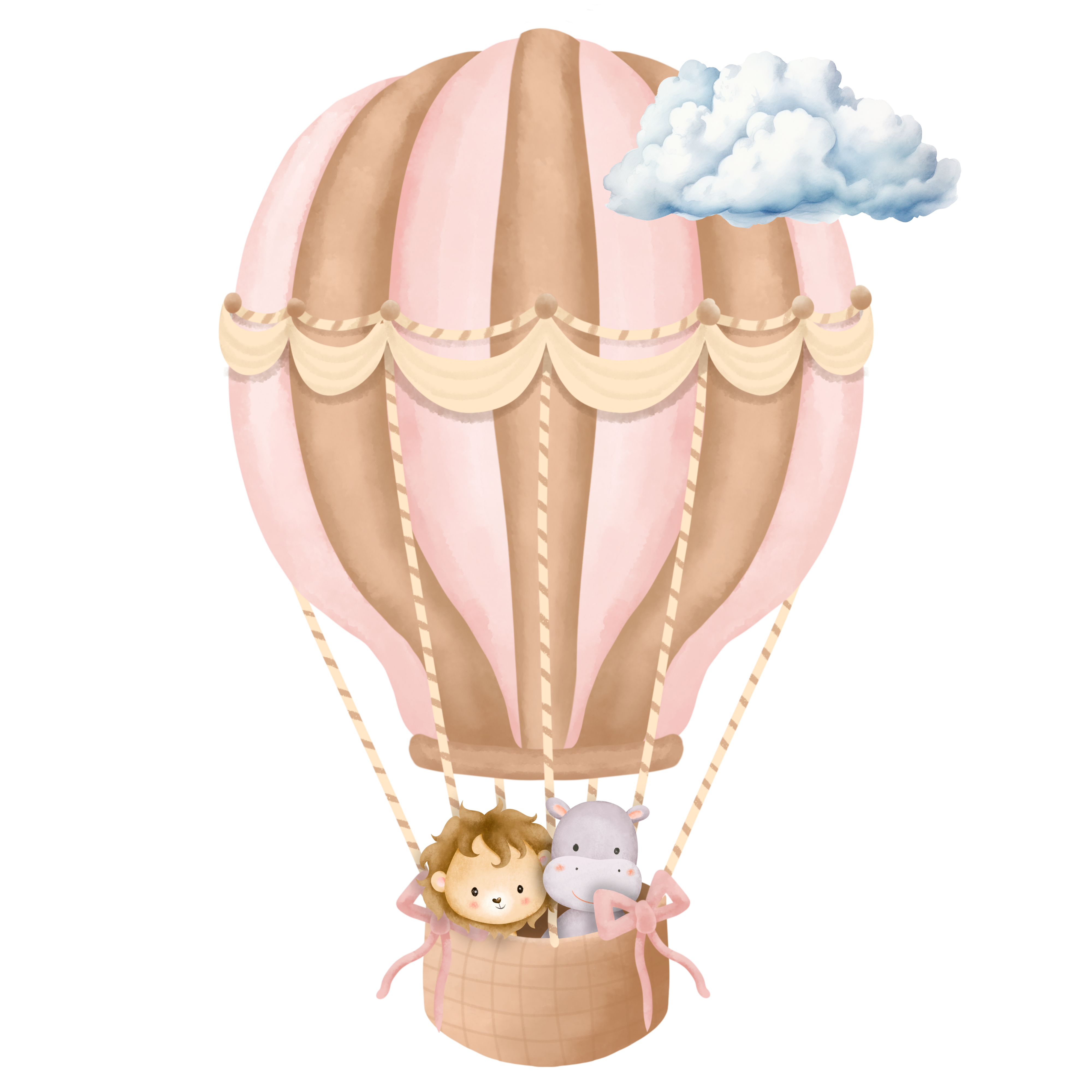 Horkovzdušné balóny se zvířatky